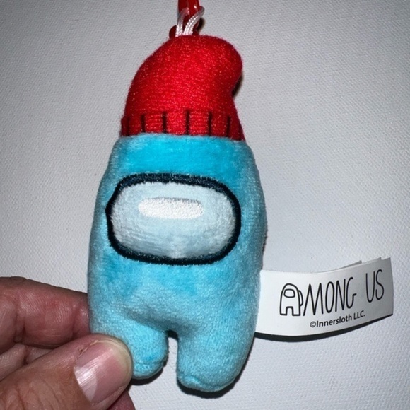 Toikido Among‎ Us 4" Stuffed Plush Hanger Bag Clip Keychain Blue (G) - Picture 2 of 5
